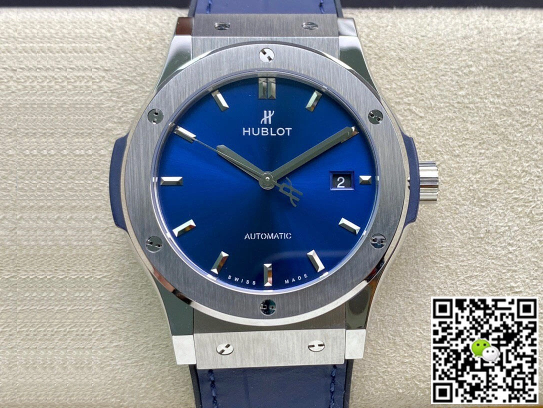 Hublot Classic Fusion 542.NX.7170.LR 42MM WWF Factory 1:1 Best Edition Replica Watch Blue Leather Strap
